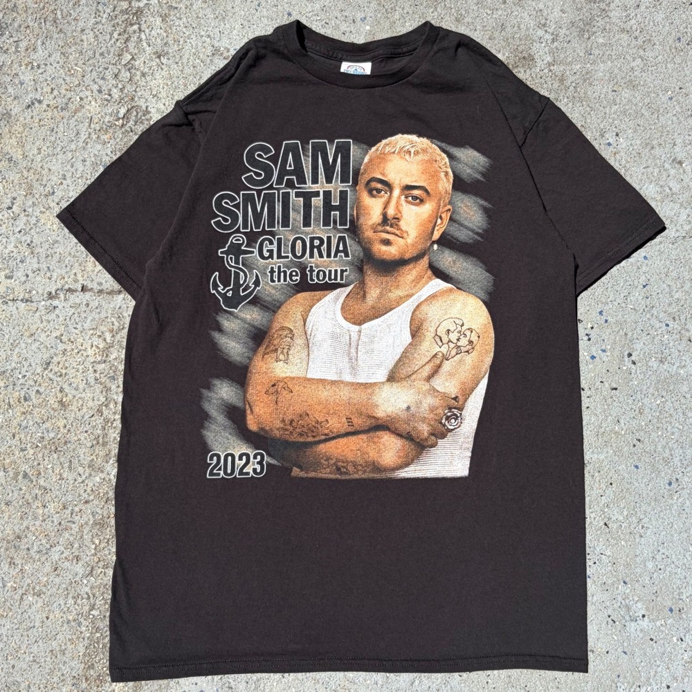 Sam Smith Gloria The Tour 2023 Concert Graphic T-Shirt Black Medium Delta Pro